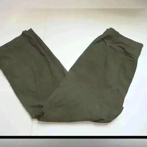 The North Face Dark Green Nylon RipStop Zip Off Hiking Pants Mens  XL